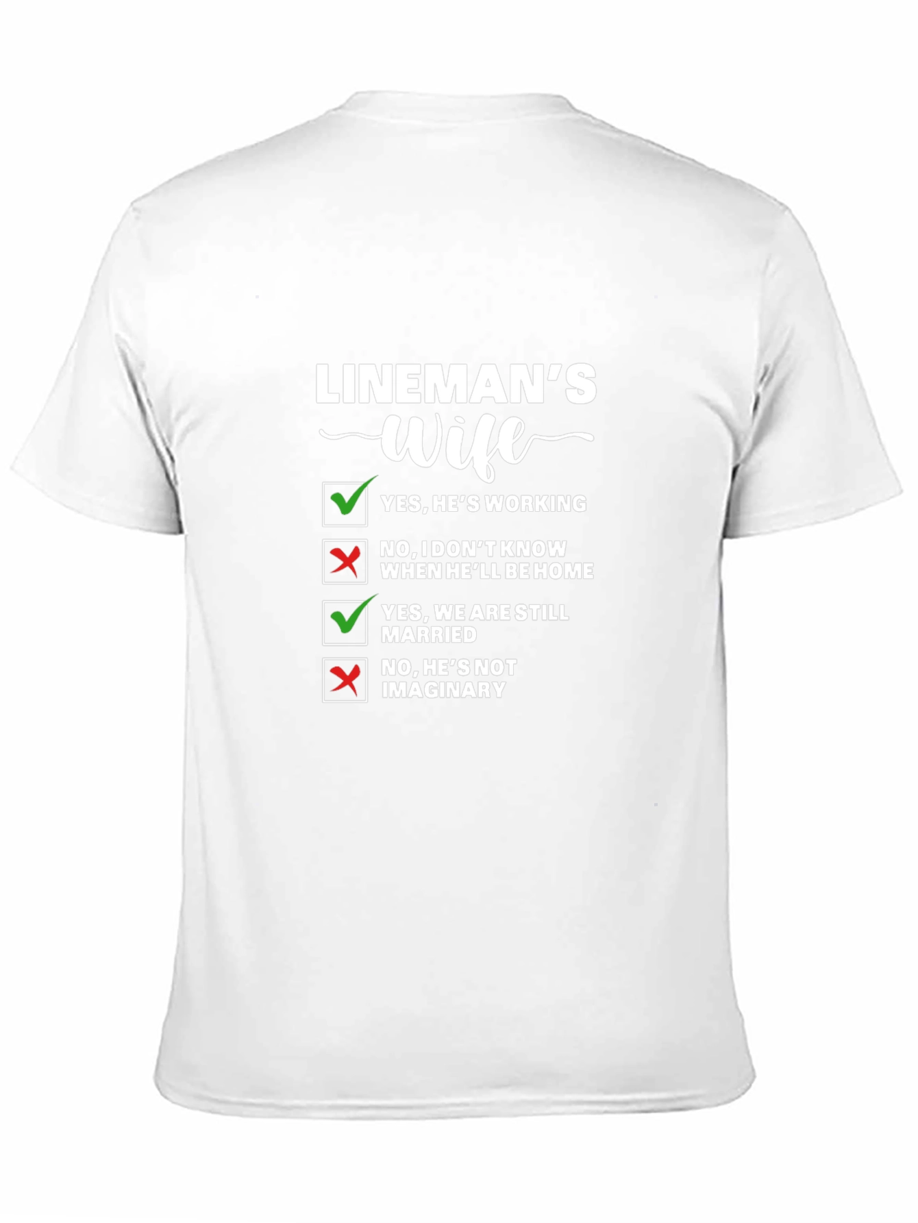 Linemans Wife Novelty T-Shirt