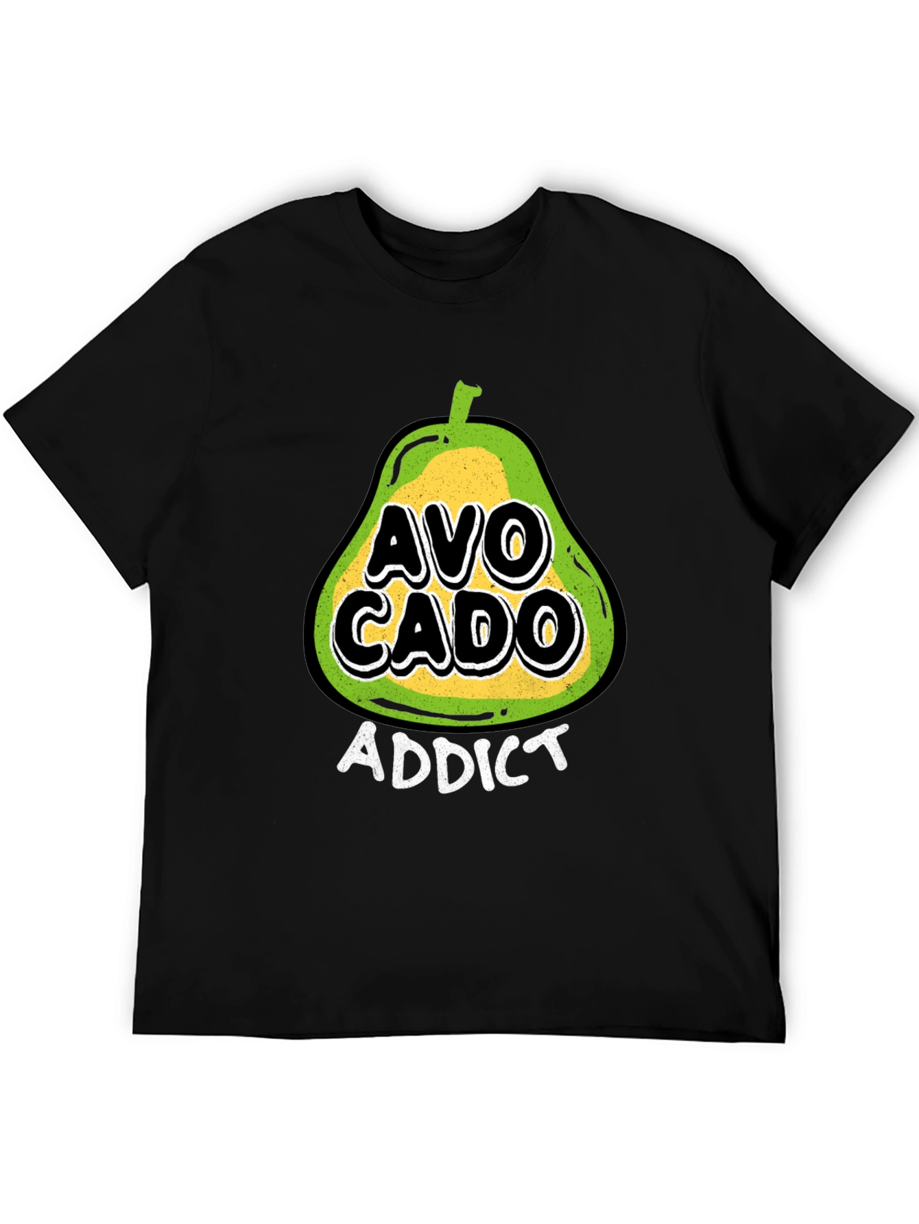 Avocado Addict Black T-Shirt - Trendy Graphic Tee