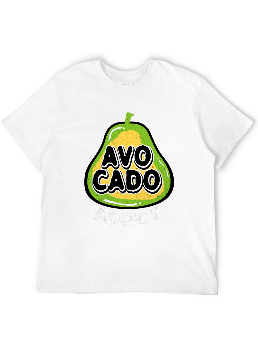 Avocado Addict Black T-Shirt - Trendy Graphic Tee
