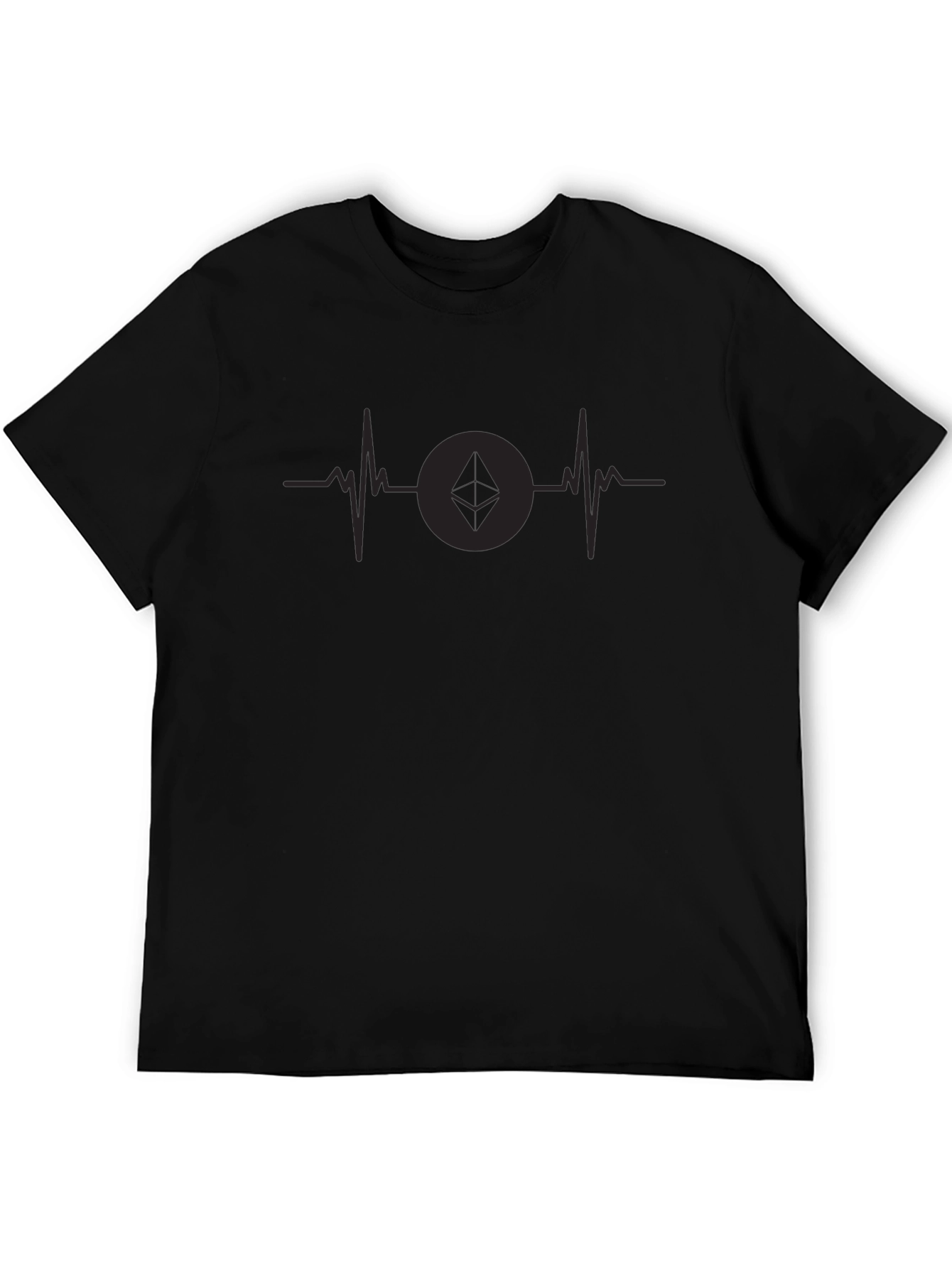 Ethereum Heartbeat Black T-Shirt