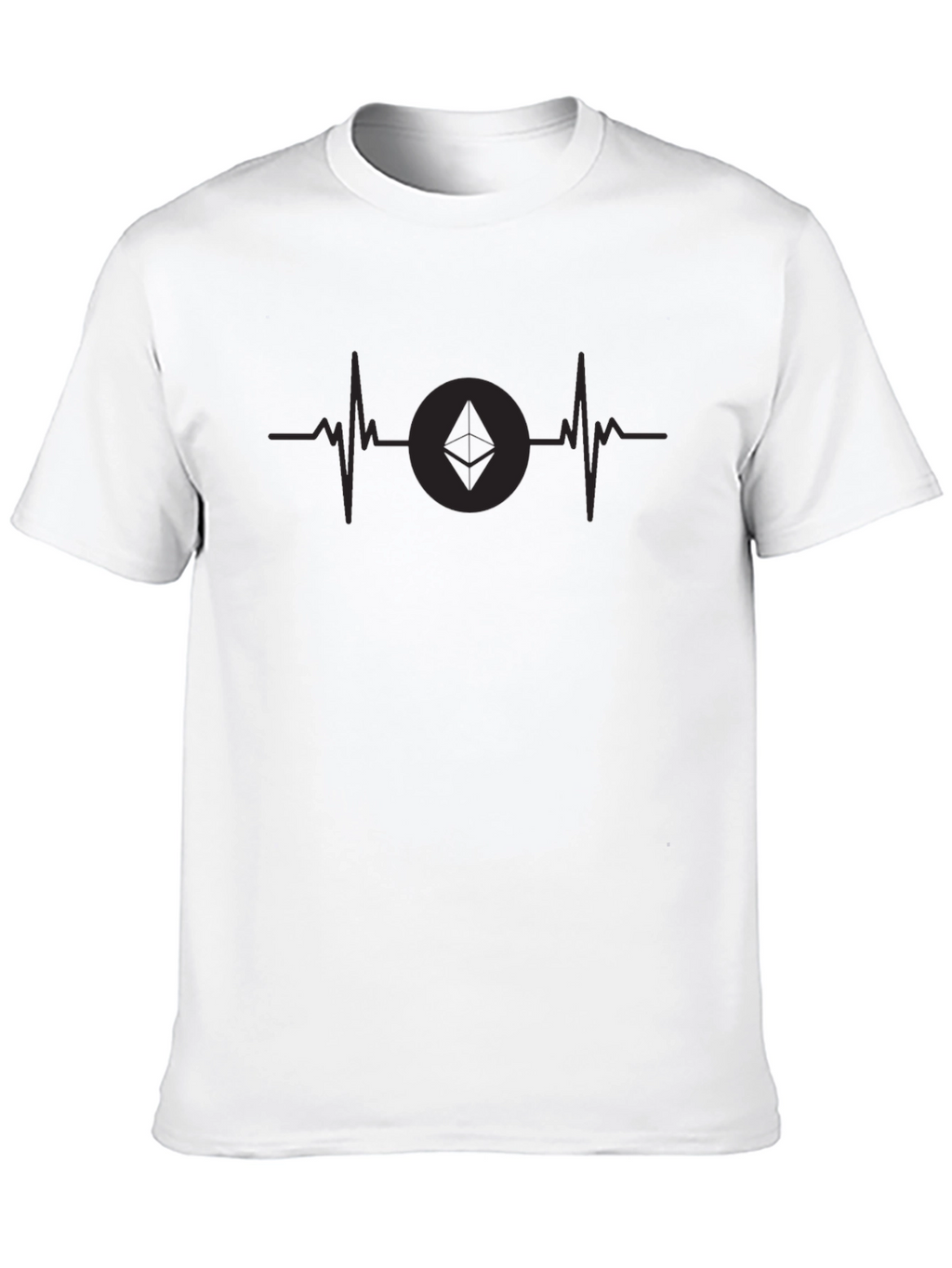 Ethereum Heartbeat Black T-Shirt