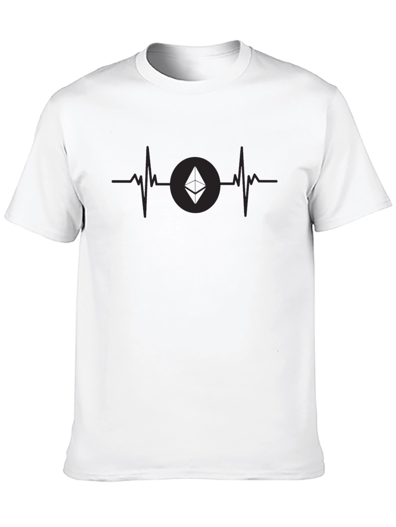 Ethereum Heartbeat Black T-Shirt