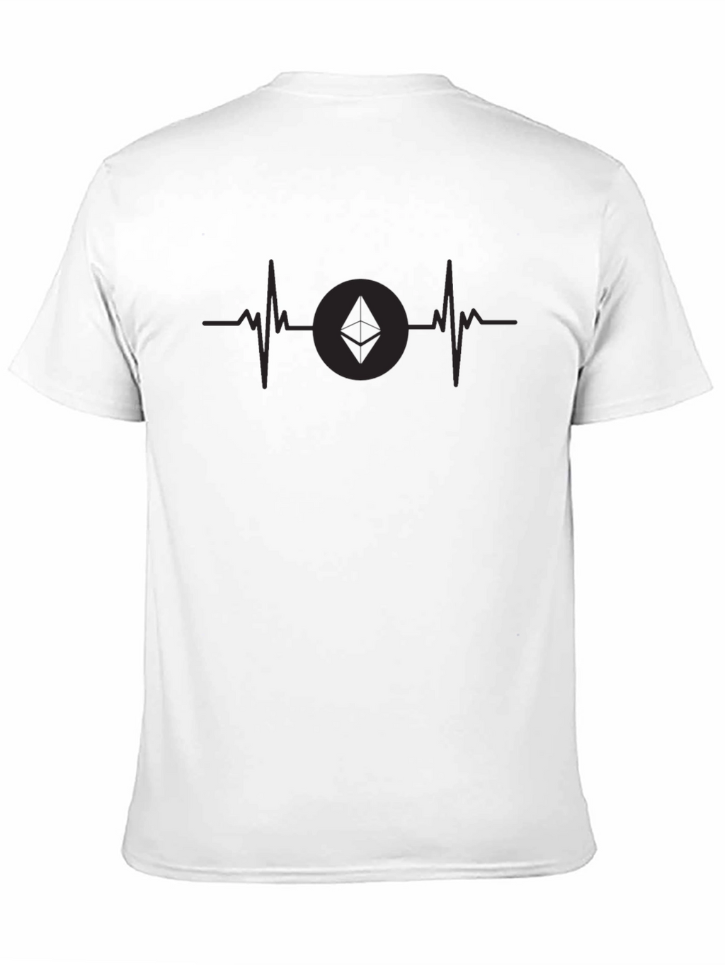 Ethereum Heartbeat Black T-Shirt