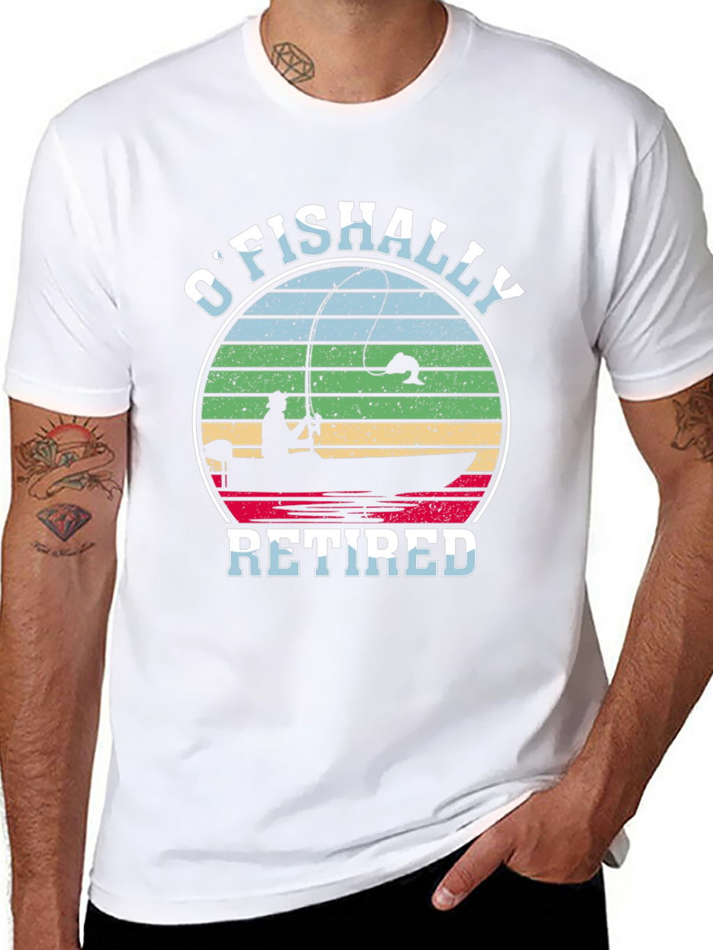 OFishally Retired Fishing T-Shirt
