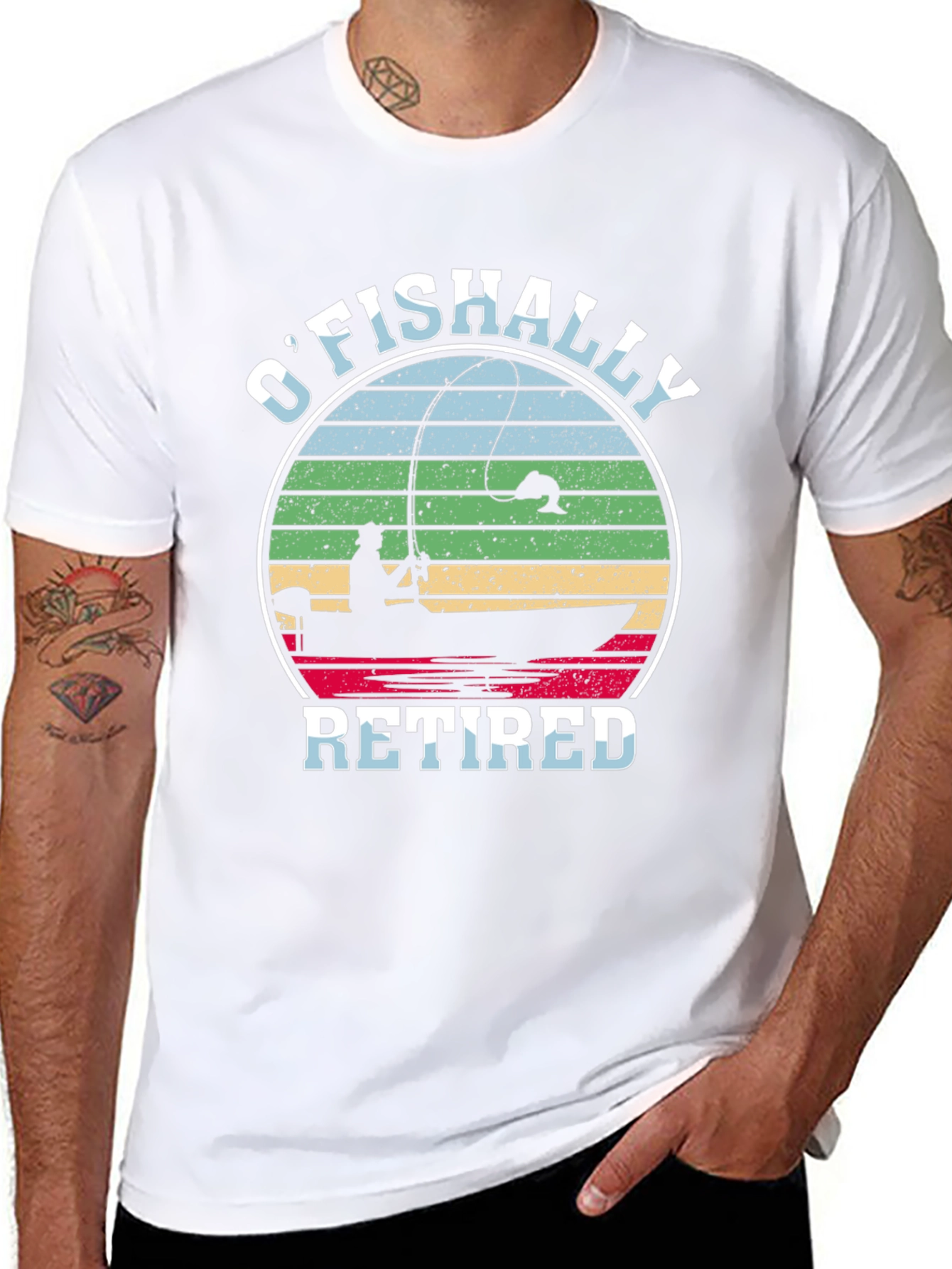 OFishally Retired Fishing T-Shirt