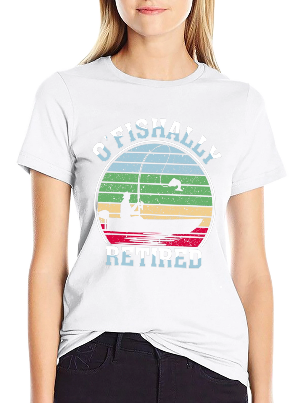 OFishally Retired Fishing T-Shirt