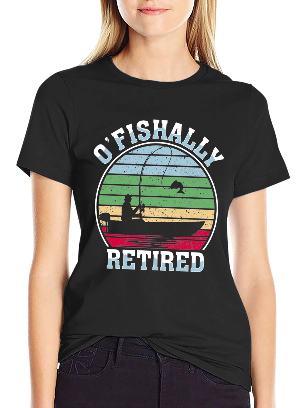OFishally Retired Fishing T-Shirt
