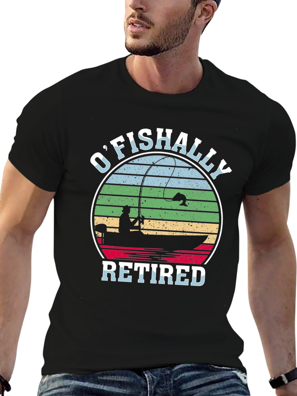 OFishally Retired Fishing T-Shirt
