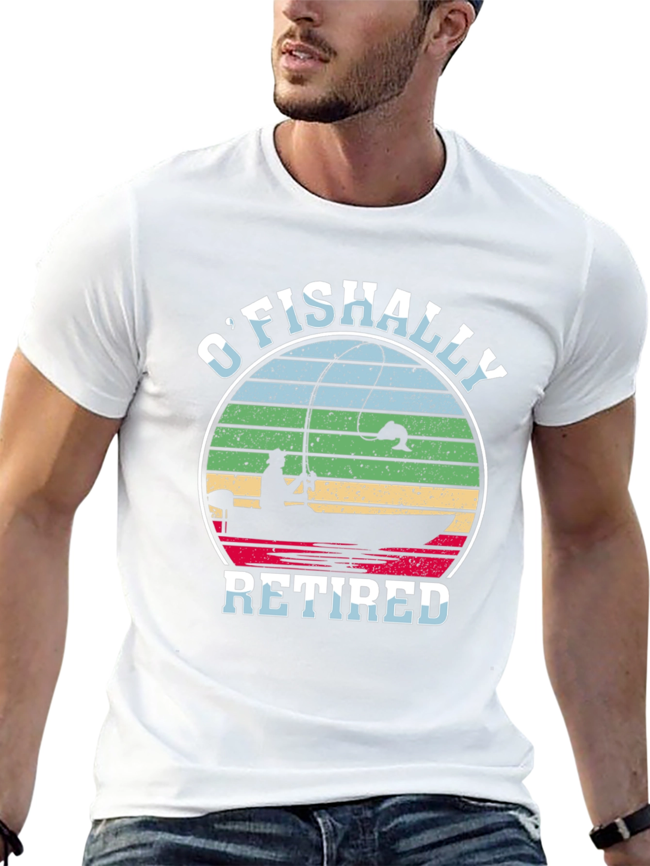 OFishally Retired Fishing T-Shirt