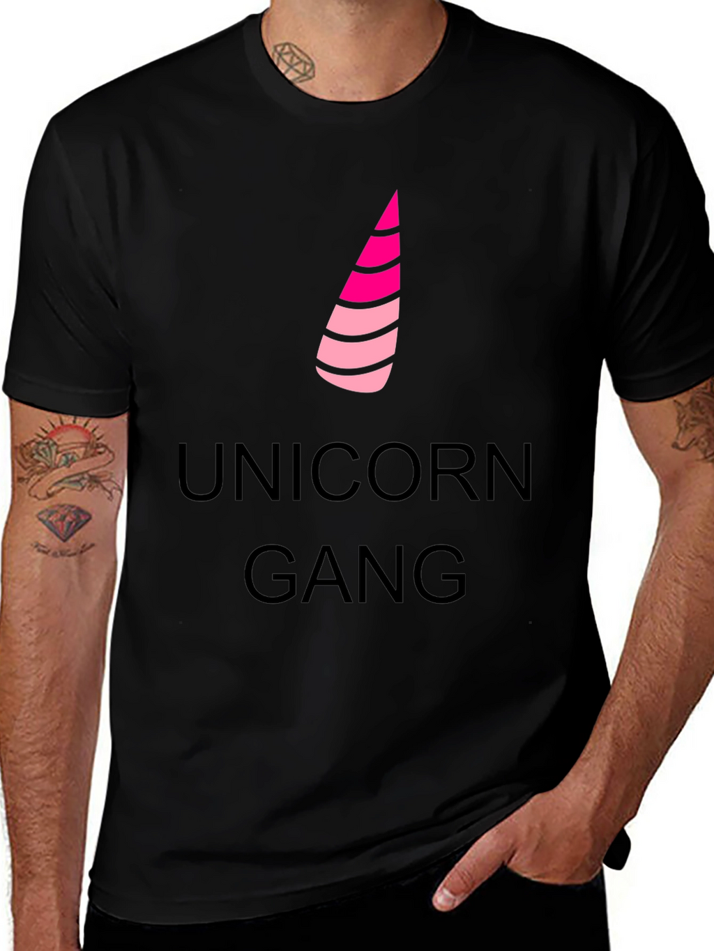 Unicorn Gang Black T-Shirt