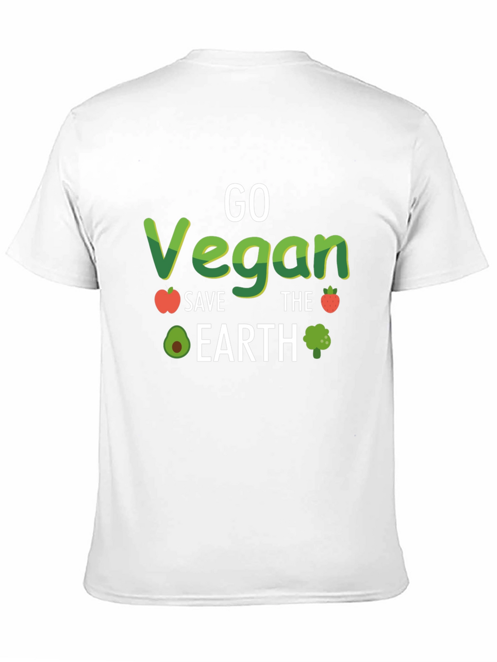 Go Vegan Save the Earth Black Tee