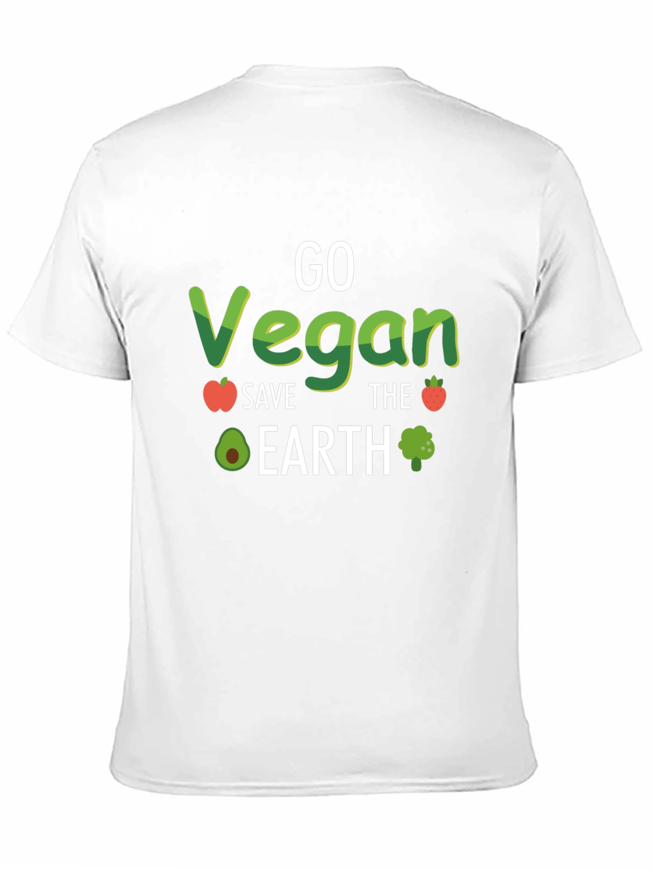 Go Vegan Save the Earth Black Tee