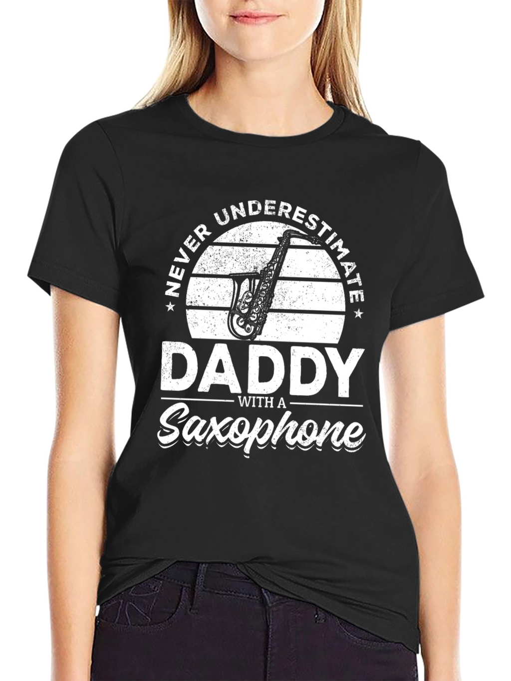 Daddy Saxophone Graphic T-Shirt