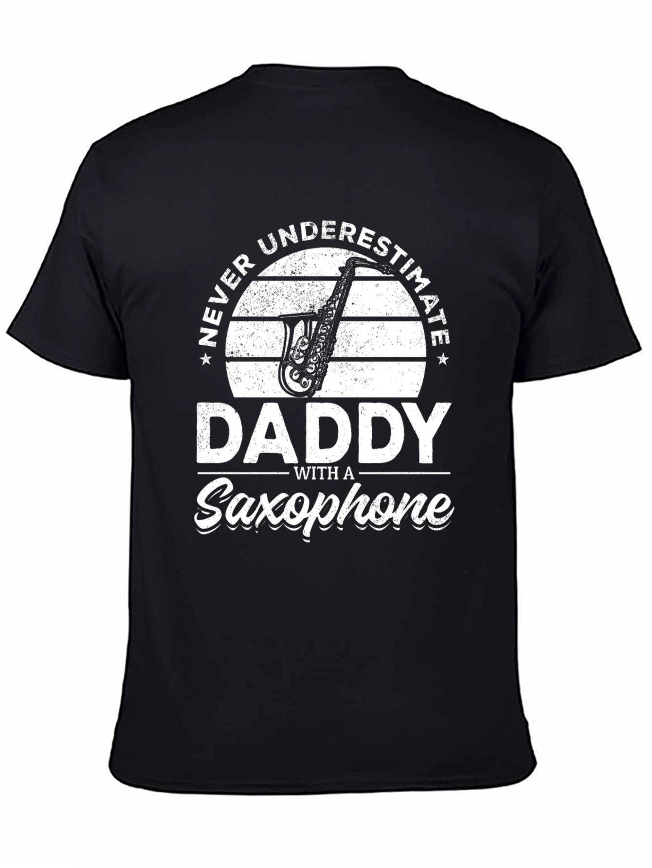 Daddy Saxophone Graphic T-Shirt