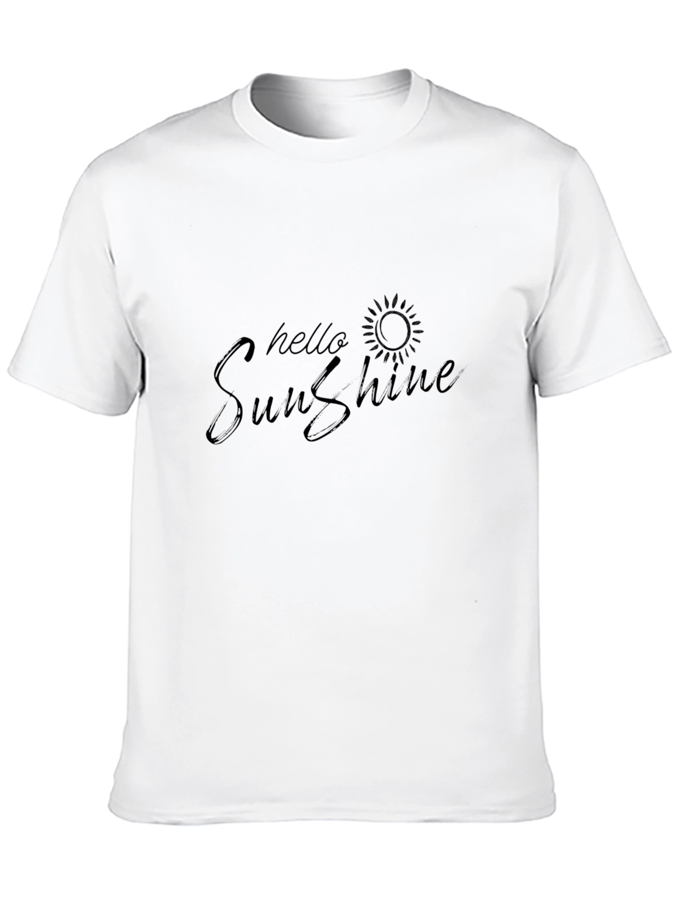 Hello Sunshine Black Graphic Tee