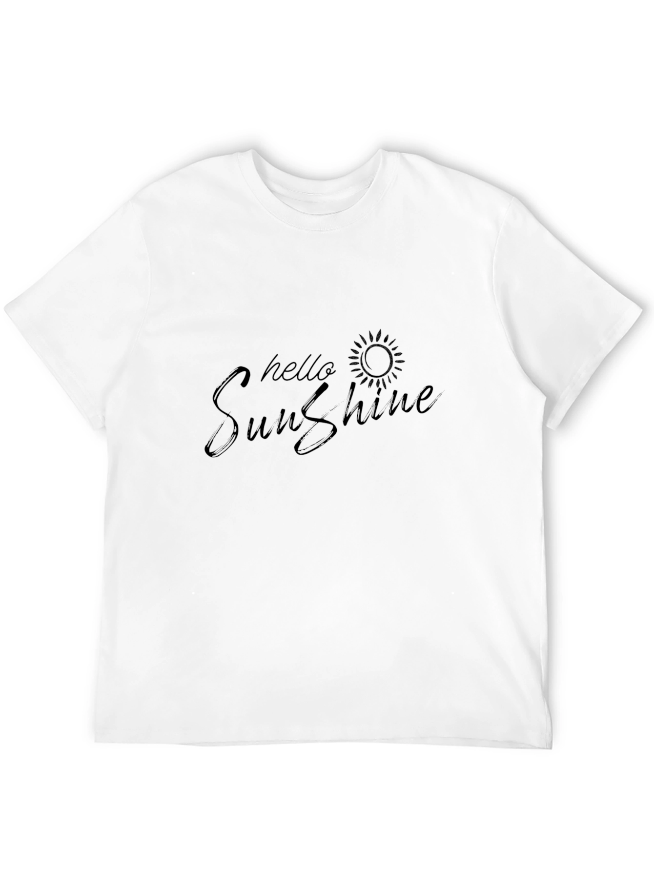 Hello Sunshine Black Graphic Tee