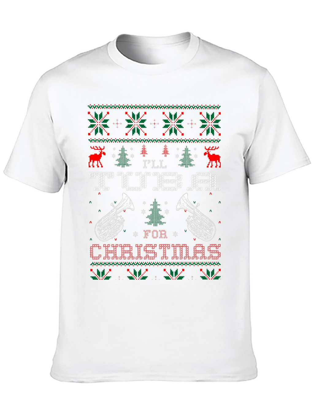Ill Tuba For Christmas Ugly Sweater T-Shirt