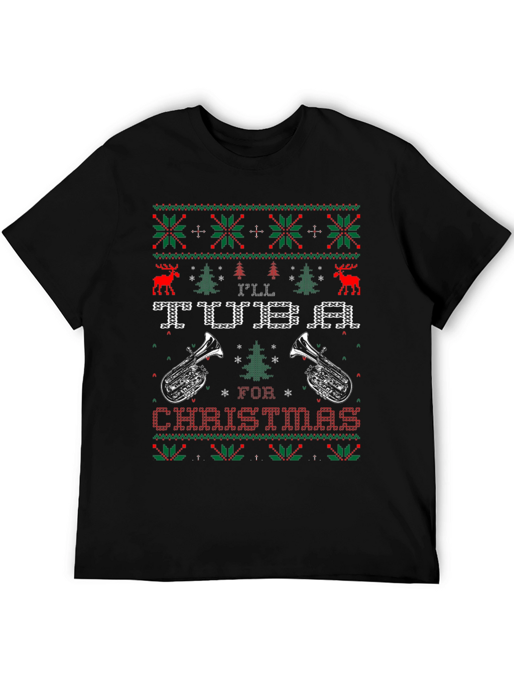 Ill Tuba For Christmas Ugly Sweater T-Shirt