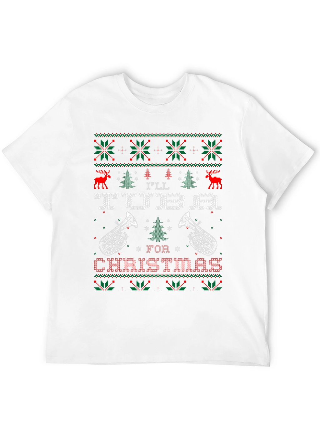 Ill Tuba For Christmas Ugly Sweater T-Shirt