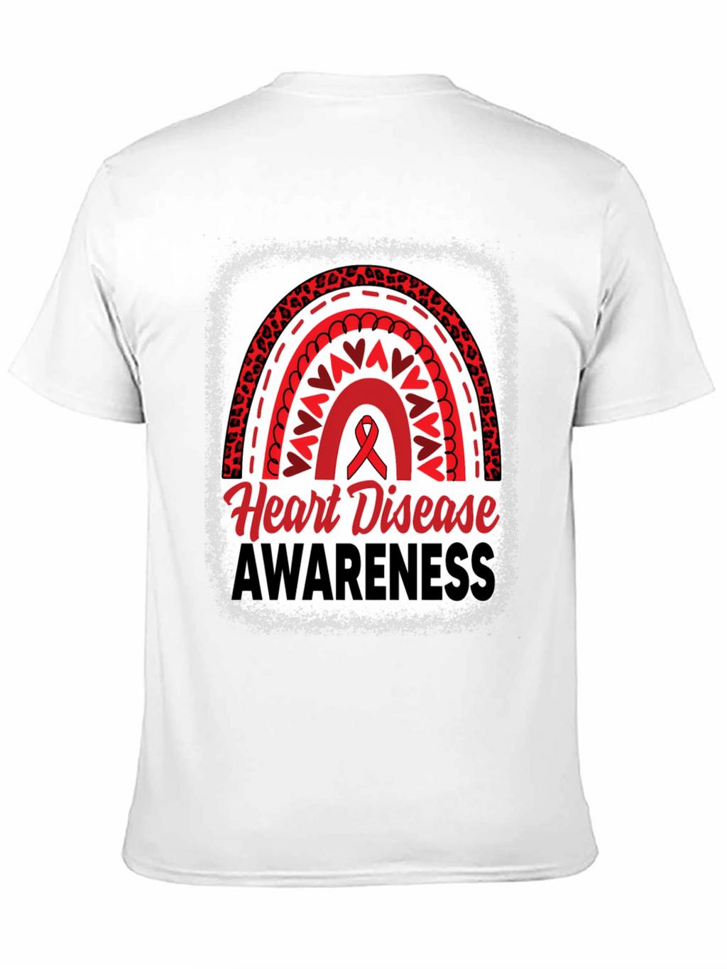 Heart Disease Awareness Black T-Shirt