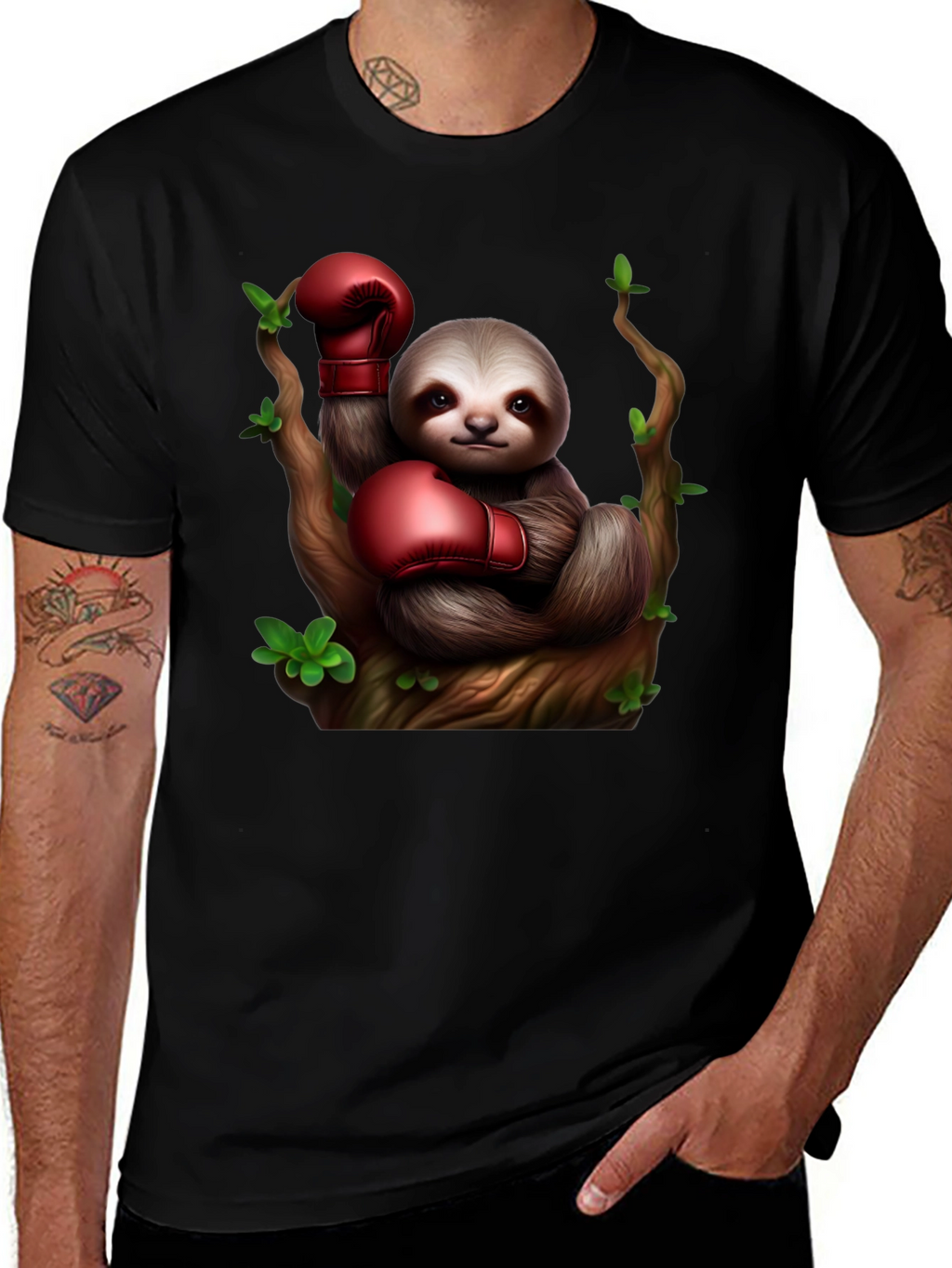 Sloth Boxer Graphic Tee