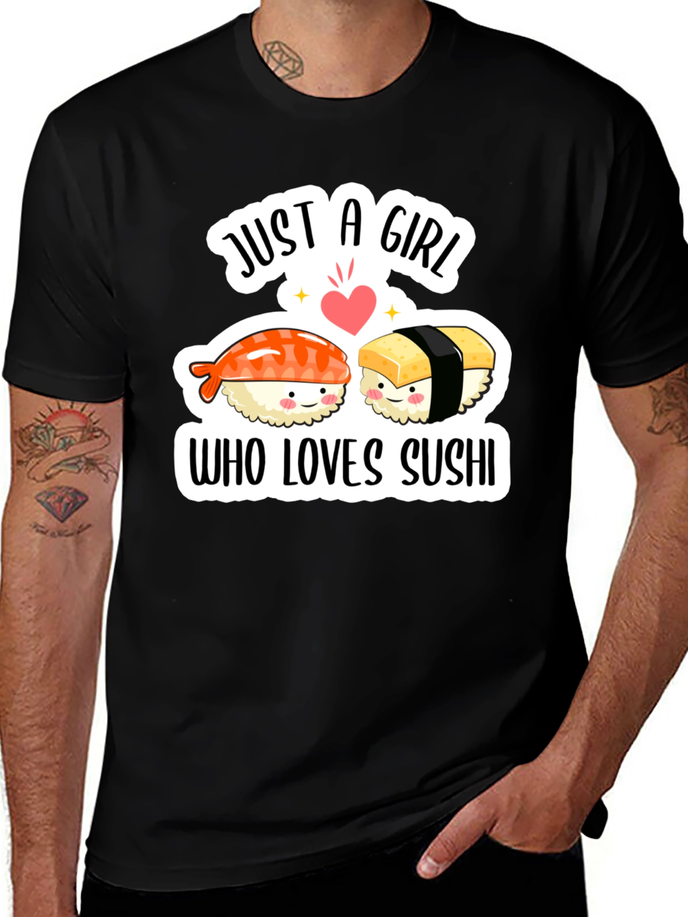 Sushi Lover T-Shirt - Just a Girl Who Loves Sushi