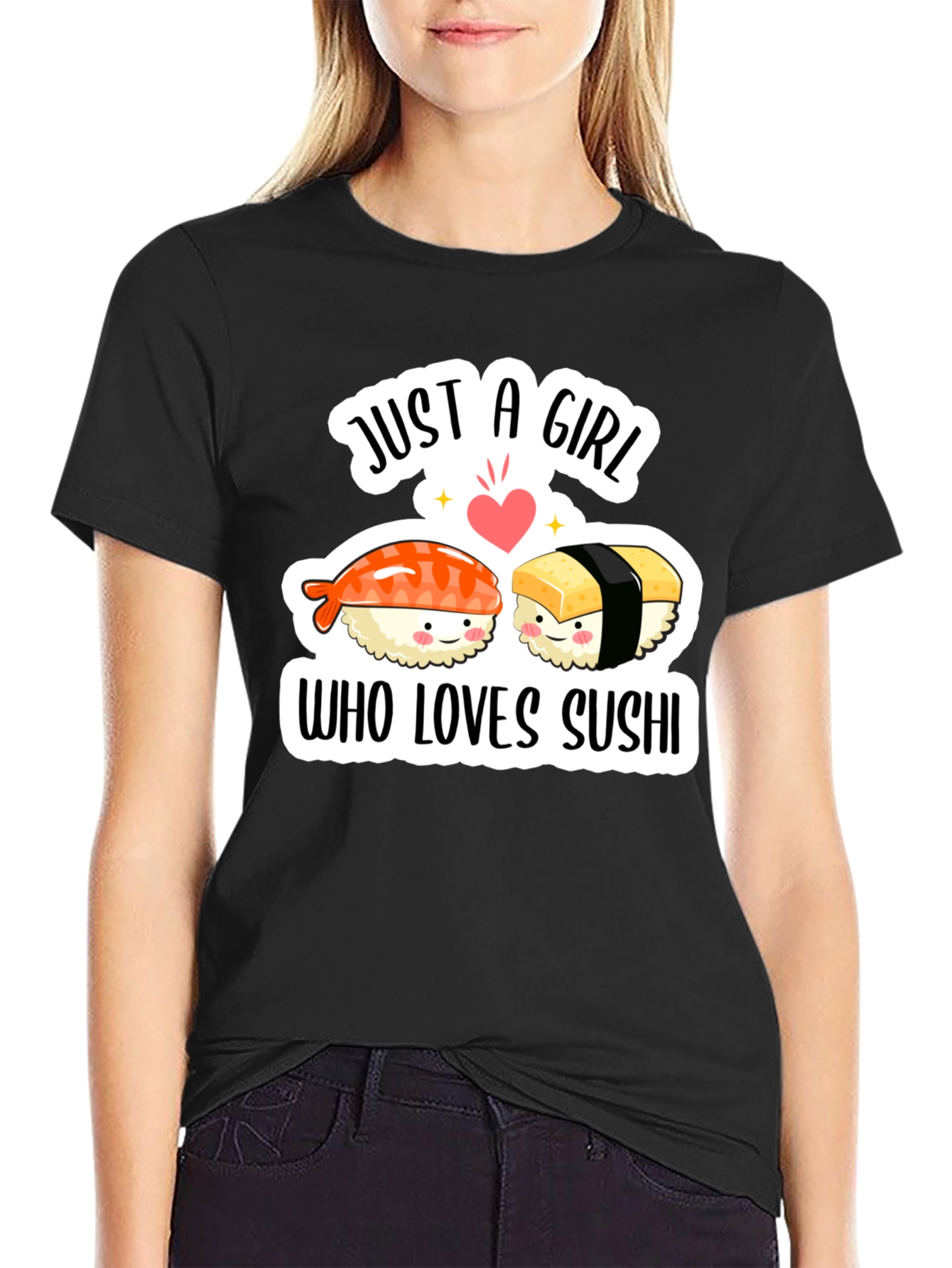 Sushi Lover T-Shirt - Just a Girl Who Loves Sushi