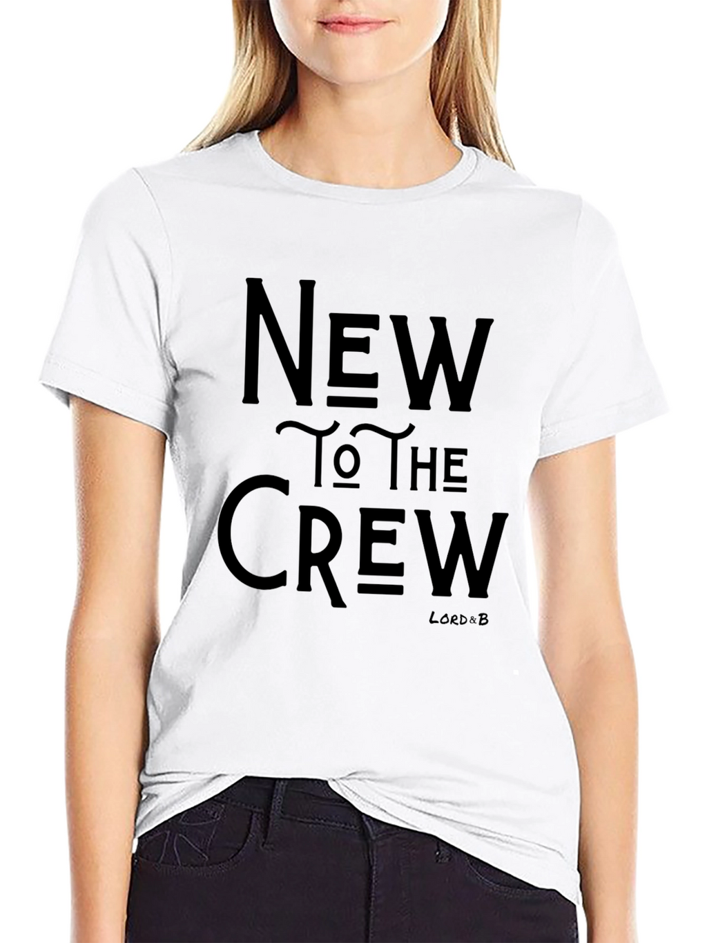 New To The Crew Black Graphic T-Shirt