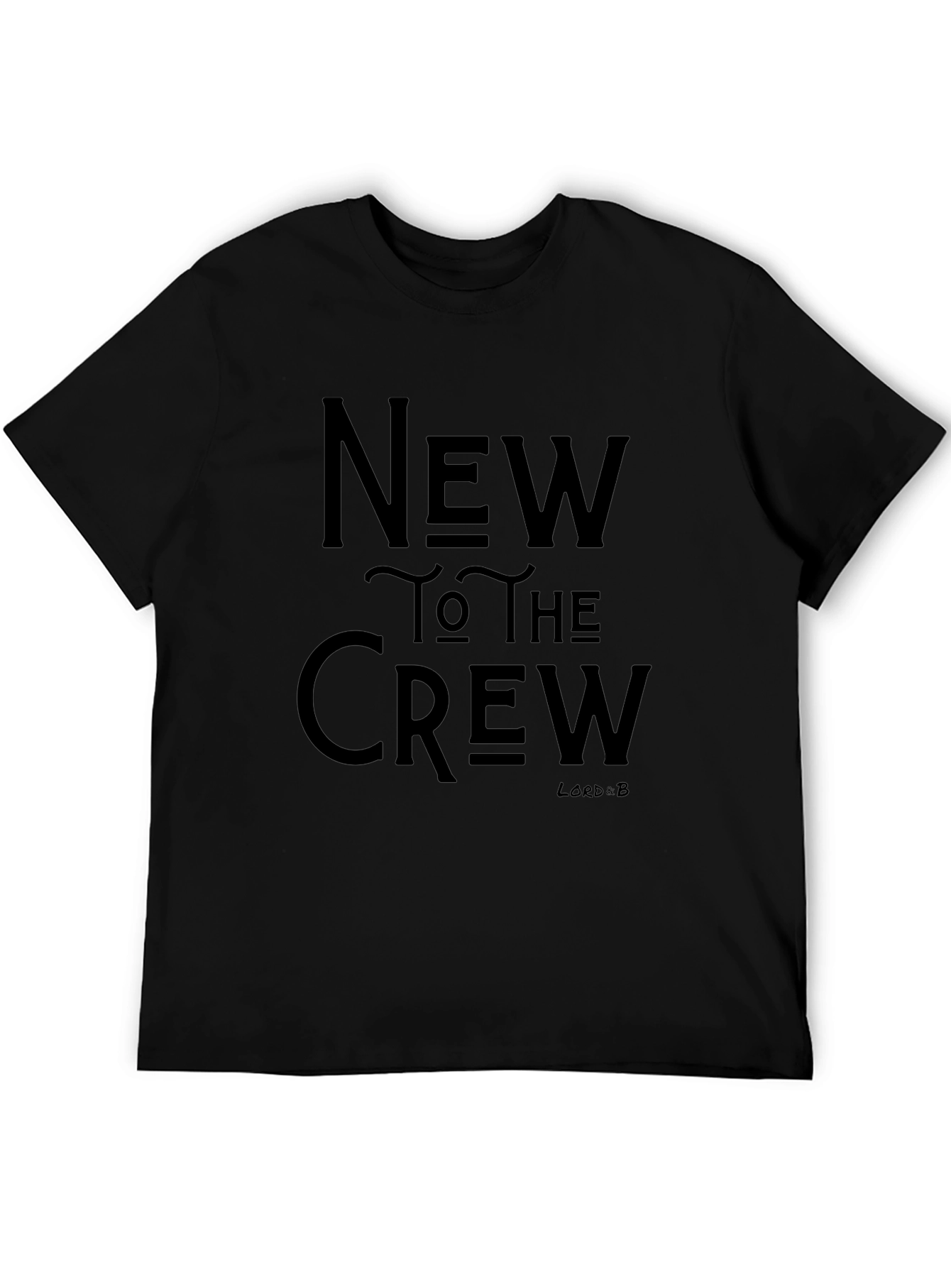 New To The Crew Black Graphic T-Shirt
