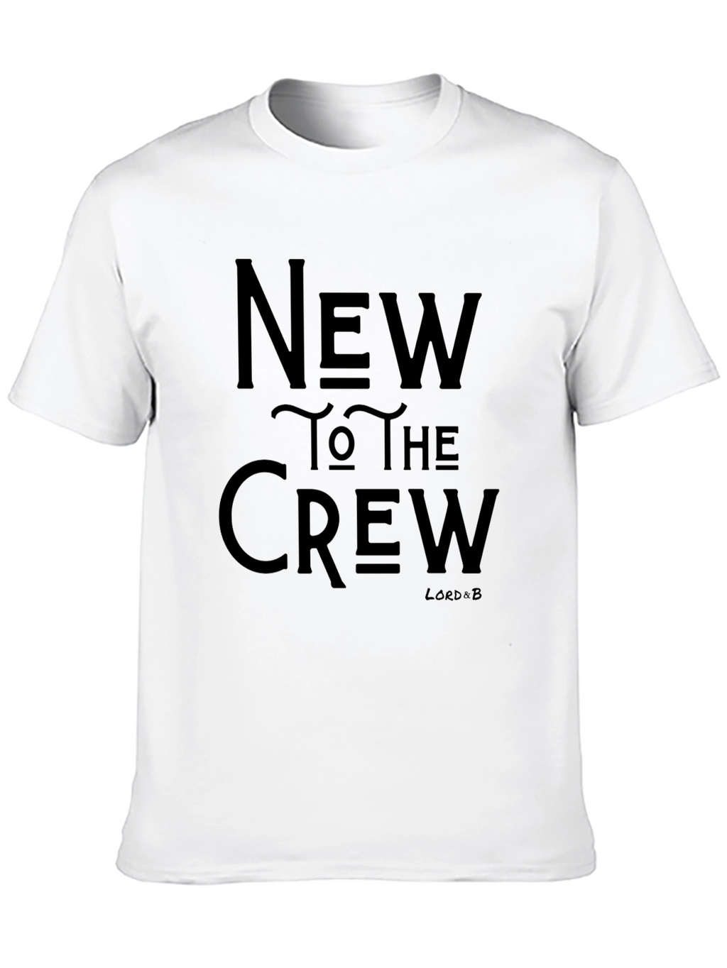 New To The Crew Black Graphic T-Shirt