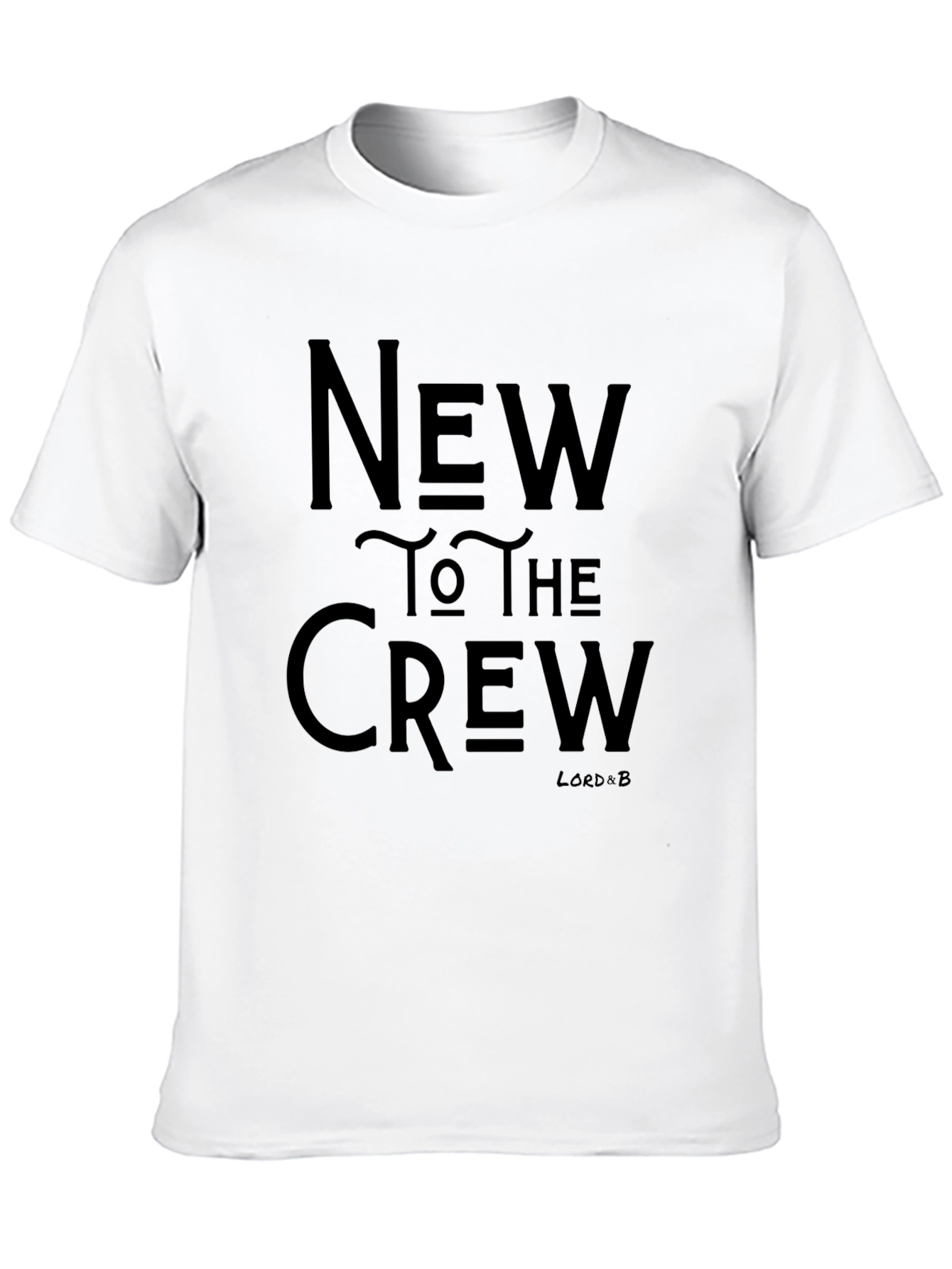 New To The Crew Black Graphic T-Shirt