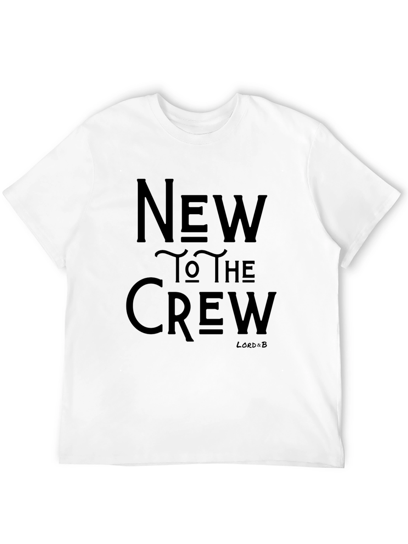 New To The Crew Black Graphic T-Shirt