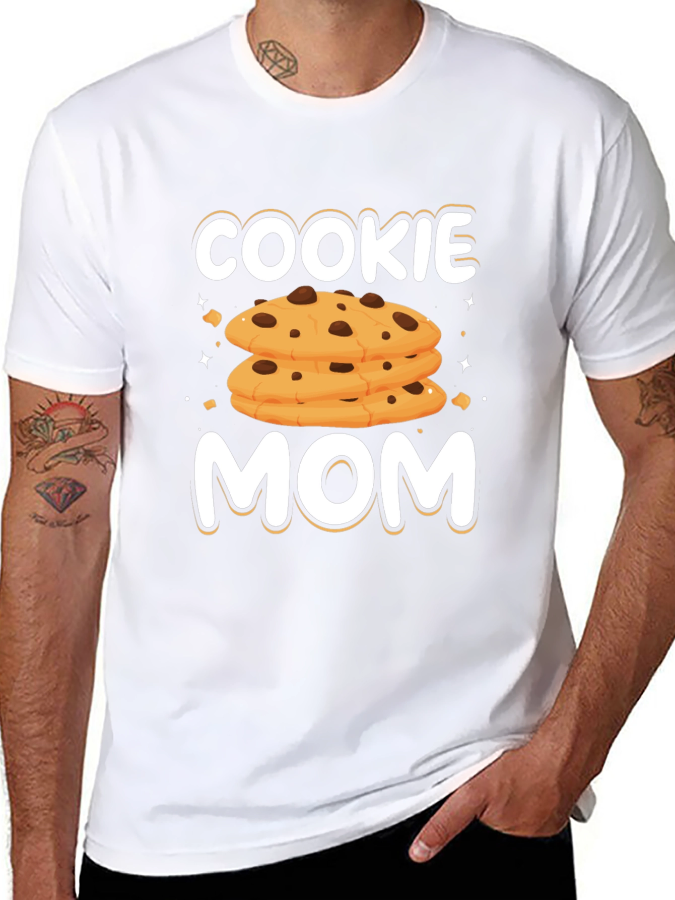 Cookie Mom Graphic T-Shirt - Black Cotton Tee