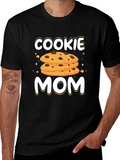 Cookie Mom Graphic T-Shirt - Black Cotton Tee