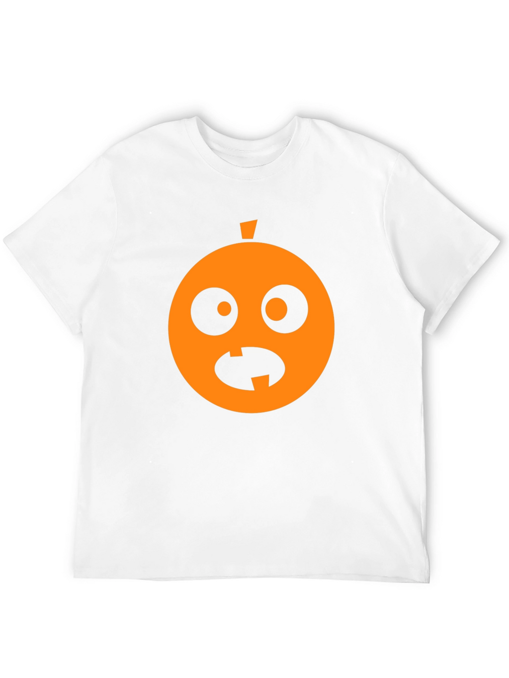 Funny Halloween Pumpkin Face Black T-Shirt