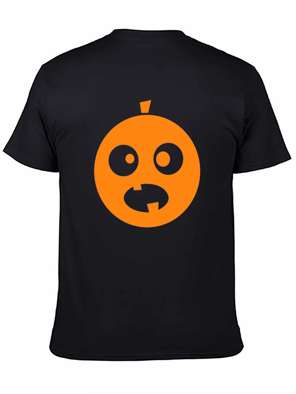 Funny Halloween Pumpkin Face Black T-Shirt
