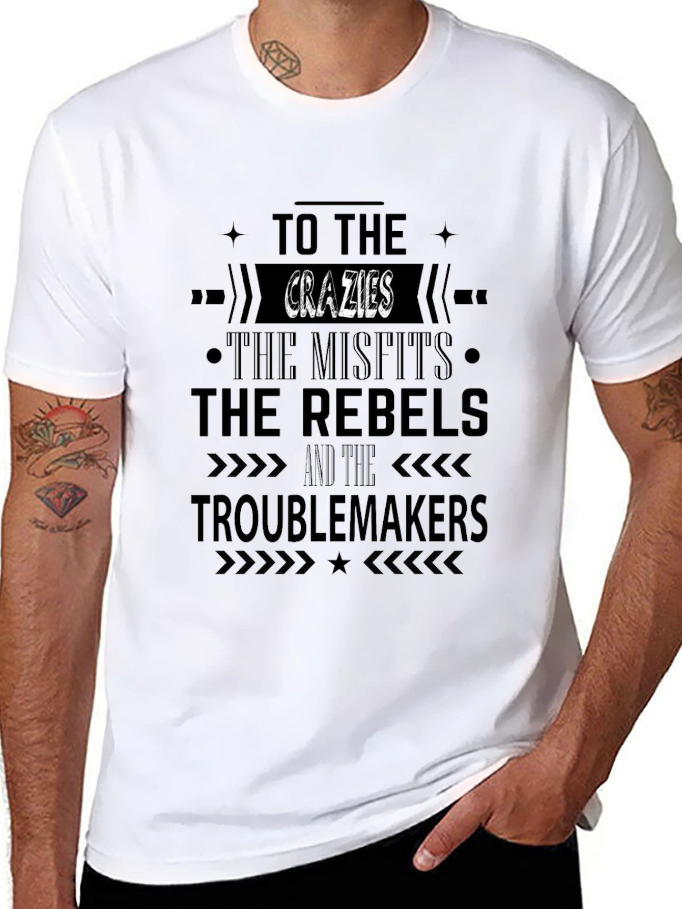 The Crazies Misfits Rebels Troublemakers T-Shirt