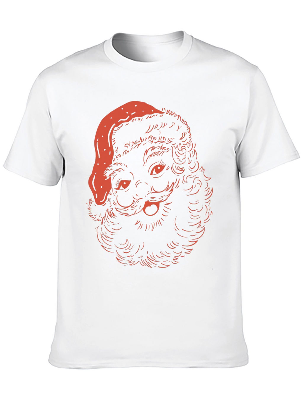 Festive Santa T-Shirt - Holiday Graphic Tee