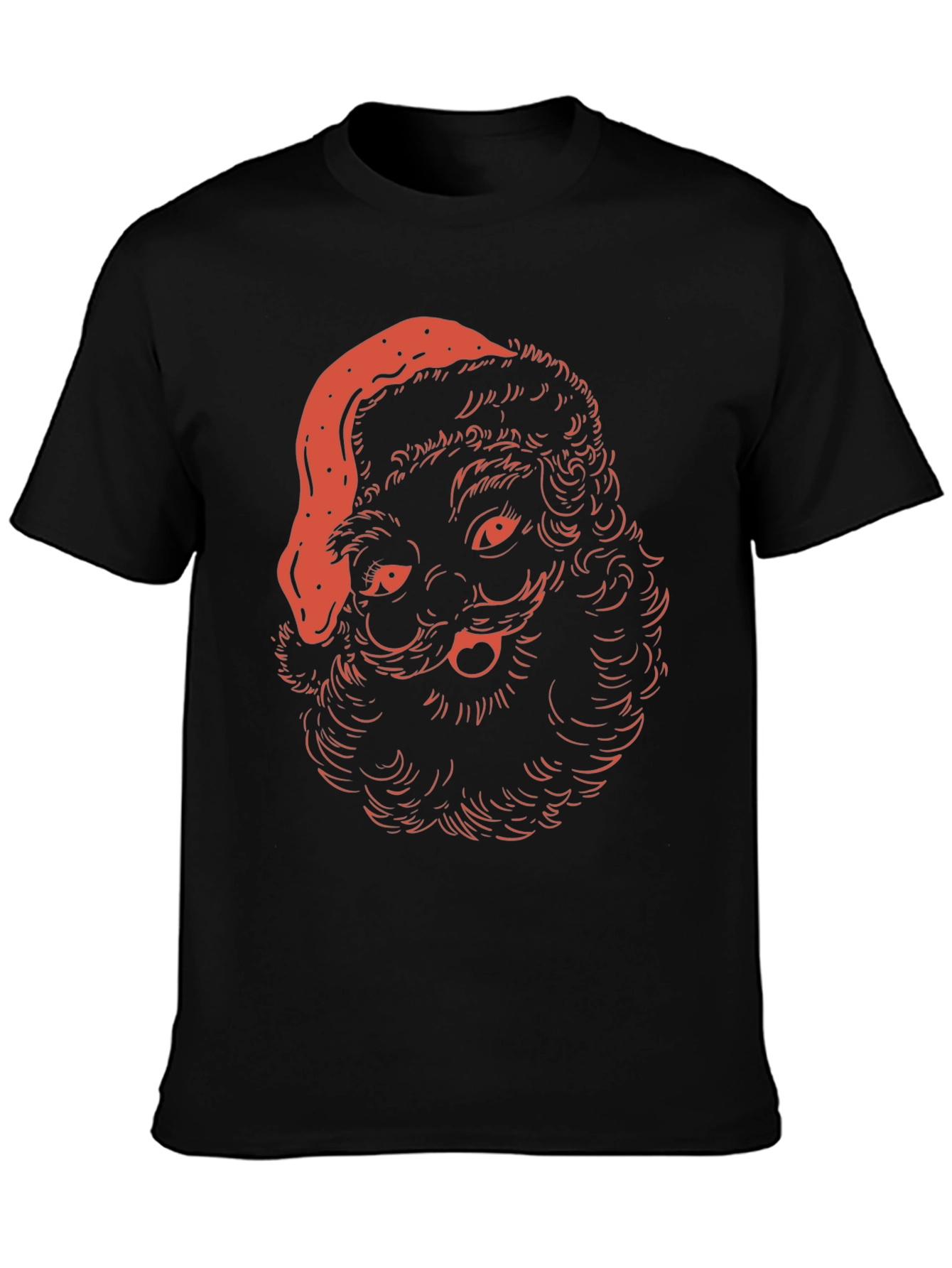 Festive Santa T-Shirt - Holiday Graphic Tee