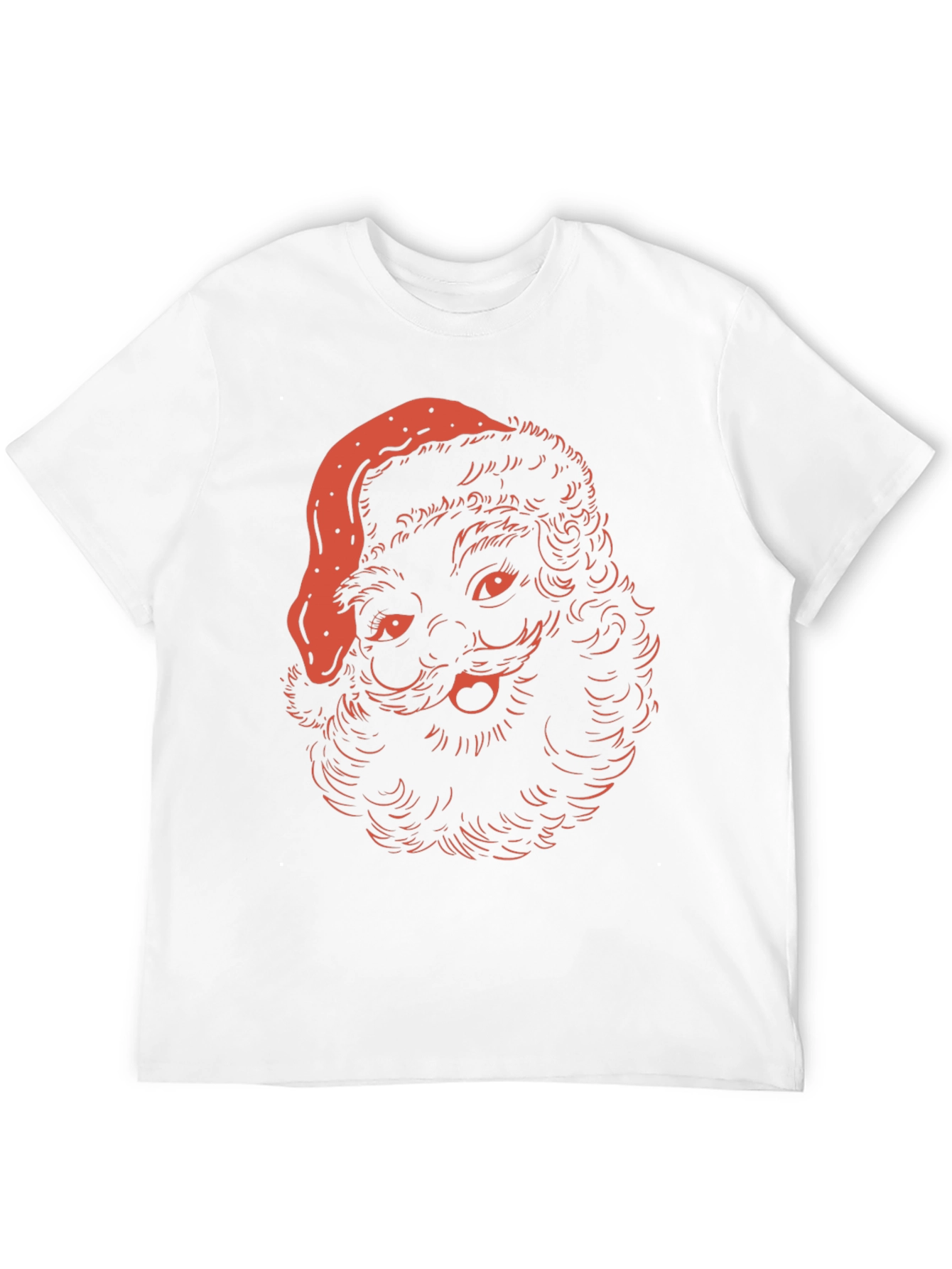 Festive Santa T-Shirt - Holiday Graphic Tee