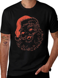 Festive Santa T-Shirt - Holiday Graphic Tee