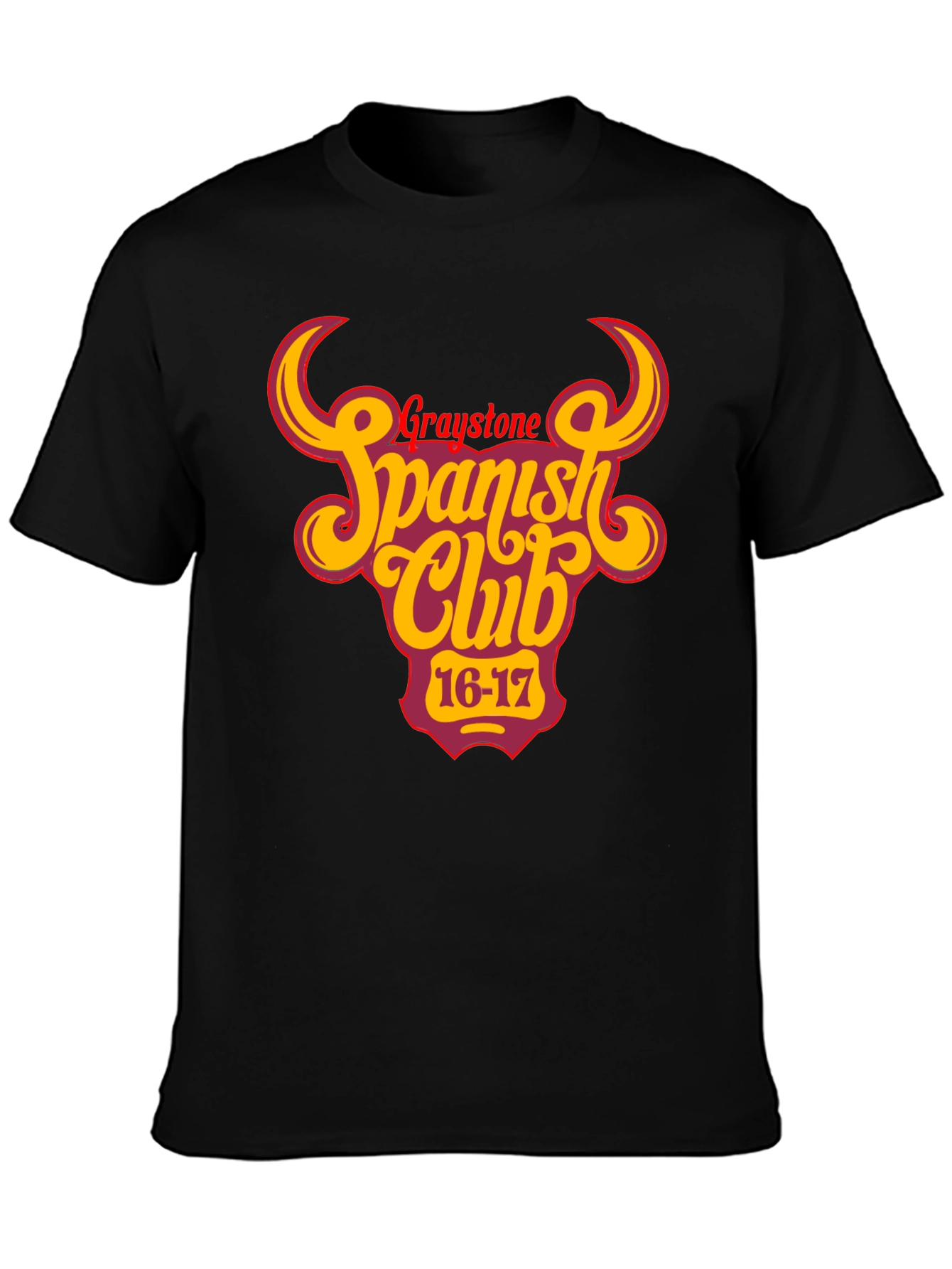 Graystone Spanish Club Black T-Shirt