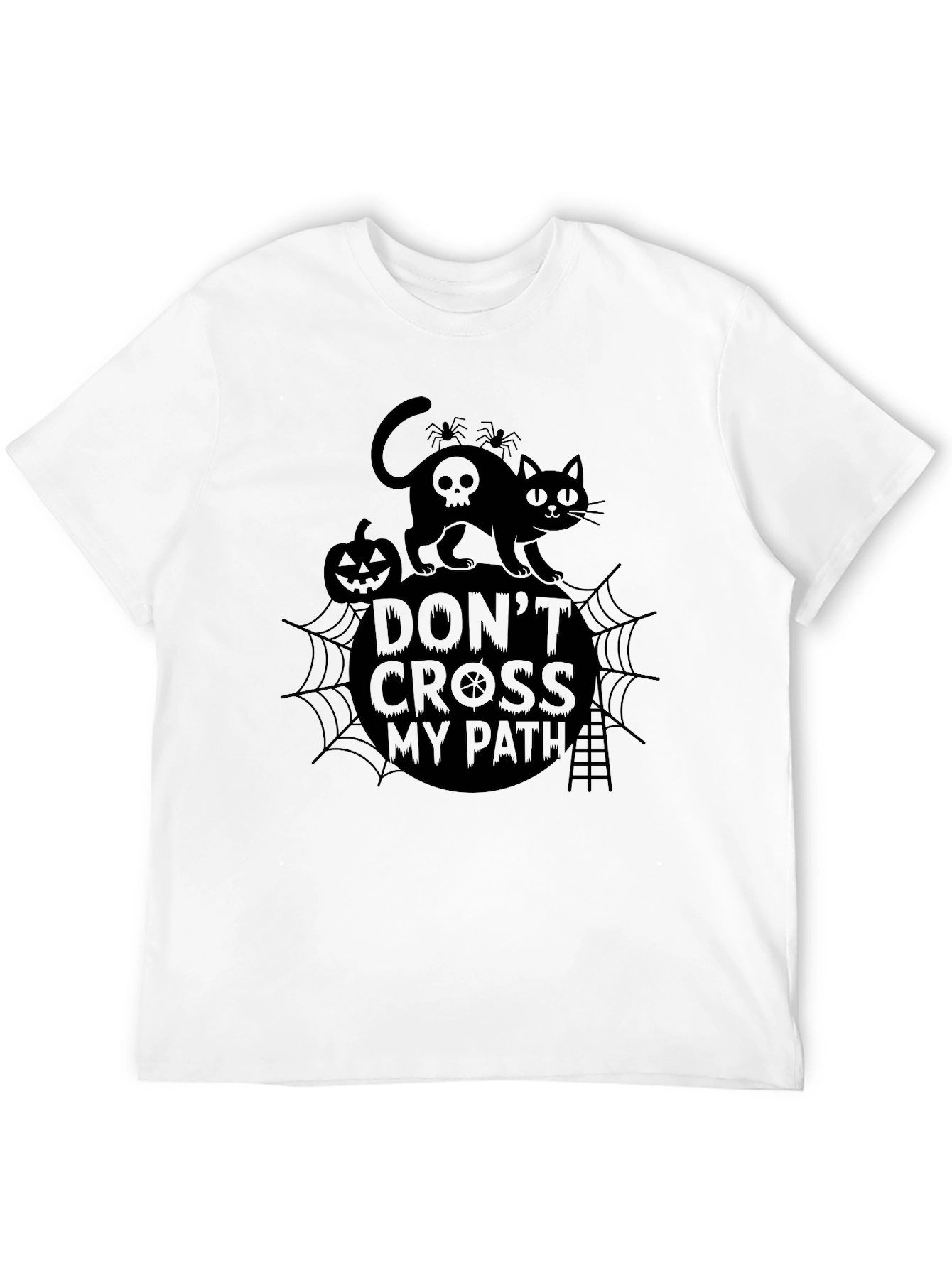 Dont Cross My Path Black Cat Halloween T-Shirt