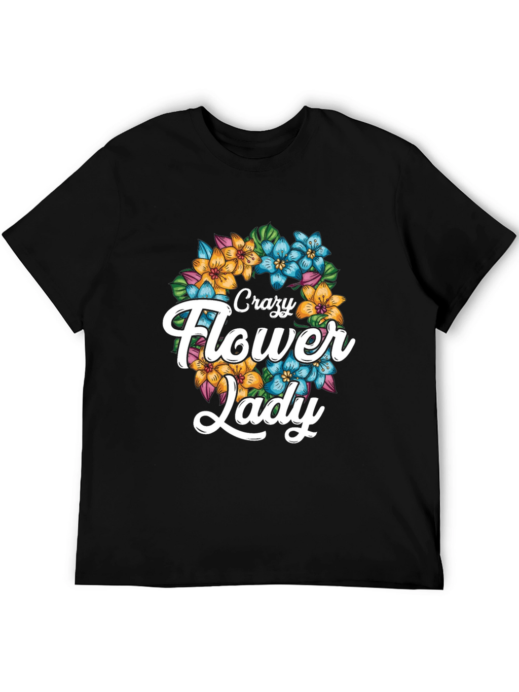 Crazy Flower Lady Graphic Tee