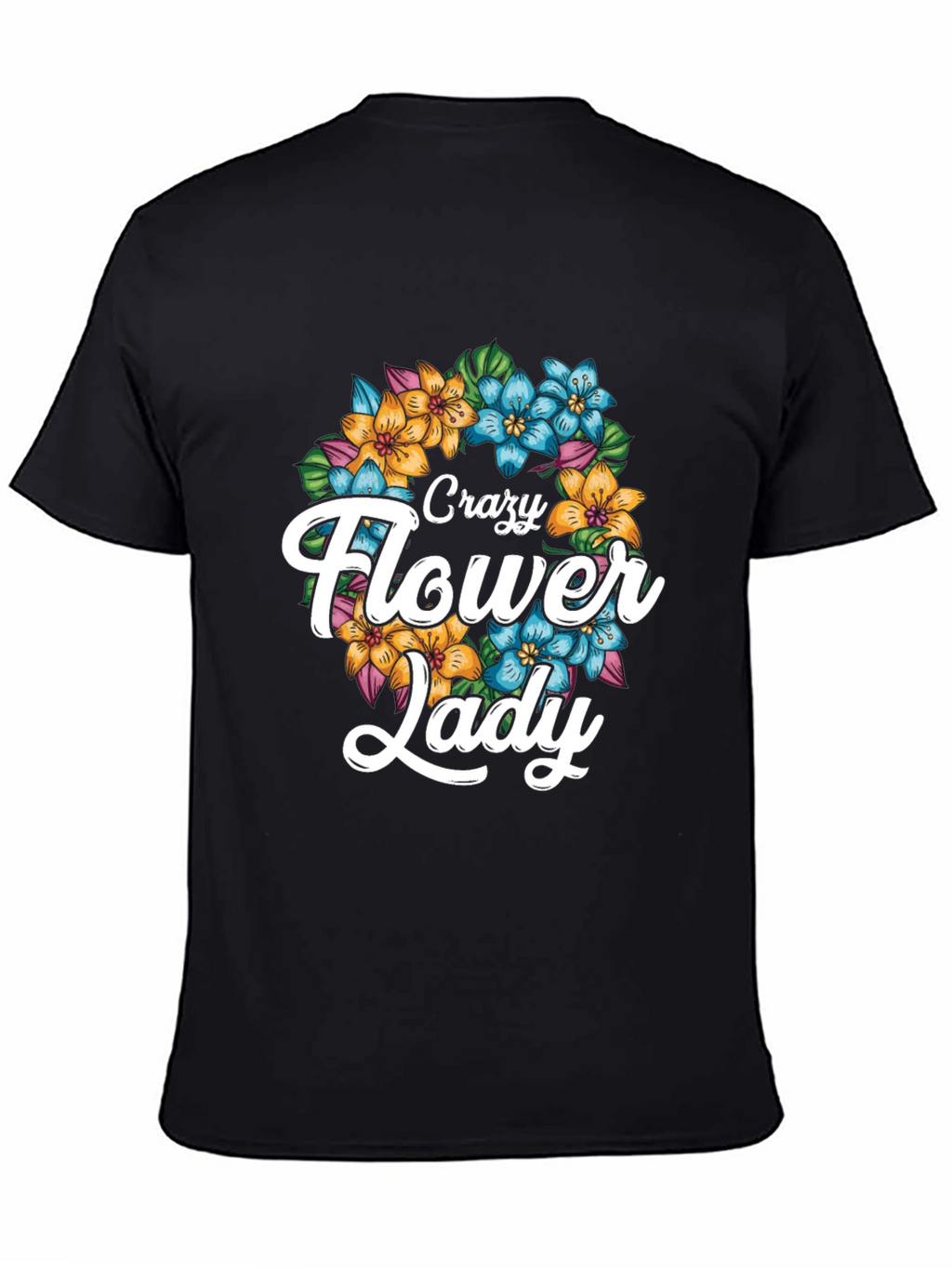 Crazy Flower Lady Graphic Tee