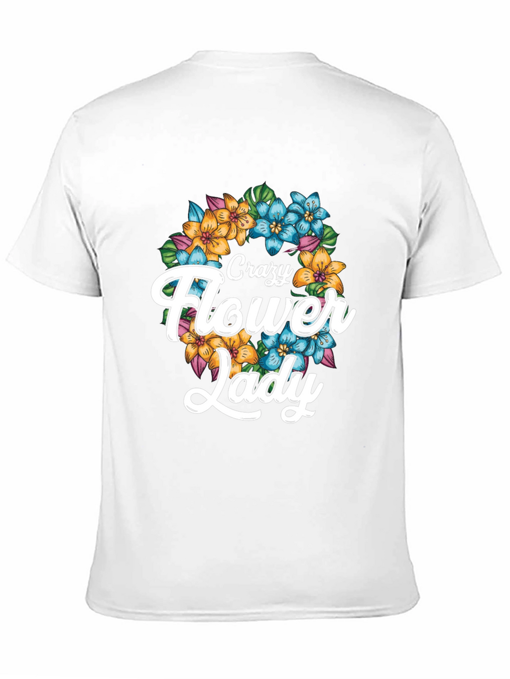 Crazy Flower Lady Graphic Tee
