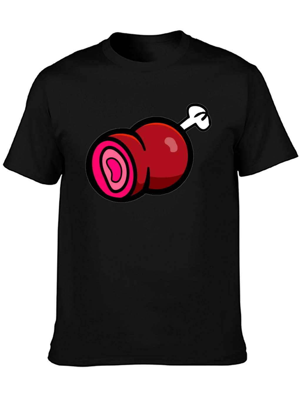 Cartoon Meat T-Shirt - Funny Graphic Tee