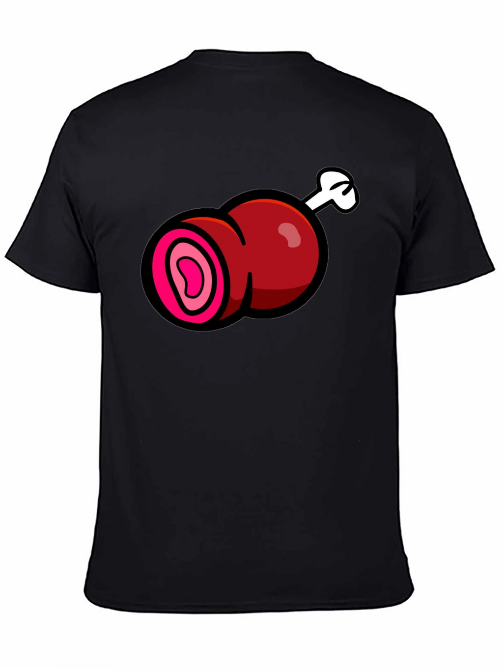 Cartoon Meat T-Shirt - Funny Graphic Tee