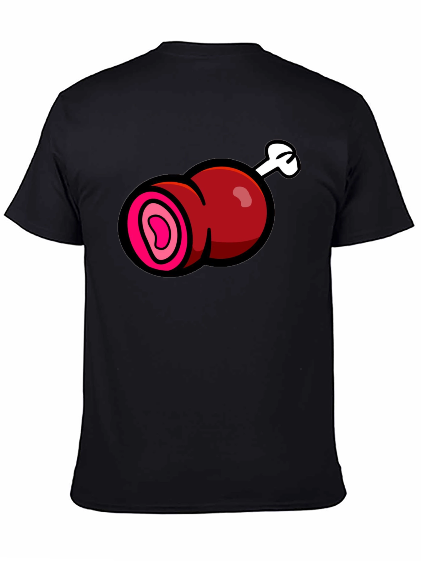 Cartoon Meat T-Shirt - Funny Graphic Tee
