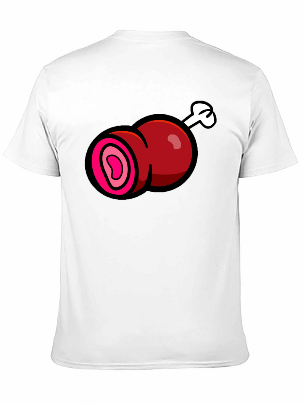 Cartoon Meat T-Shirt - Funny Graphic Tee